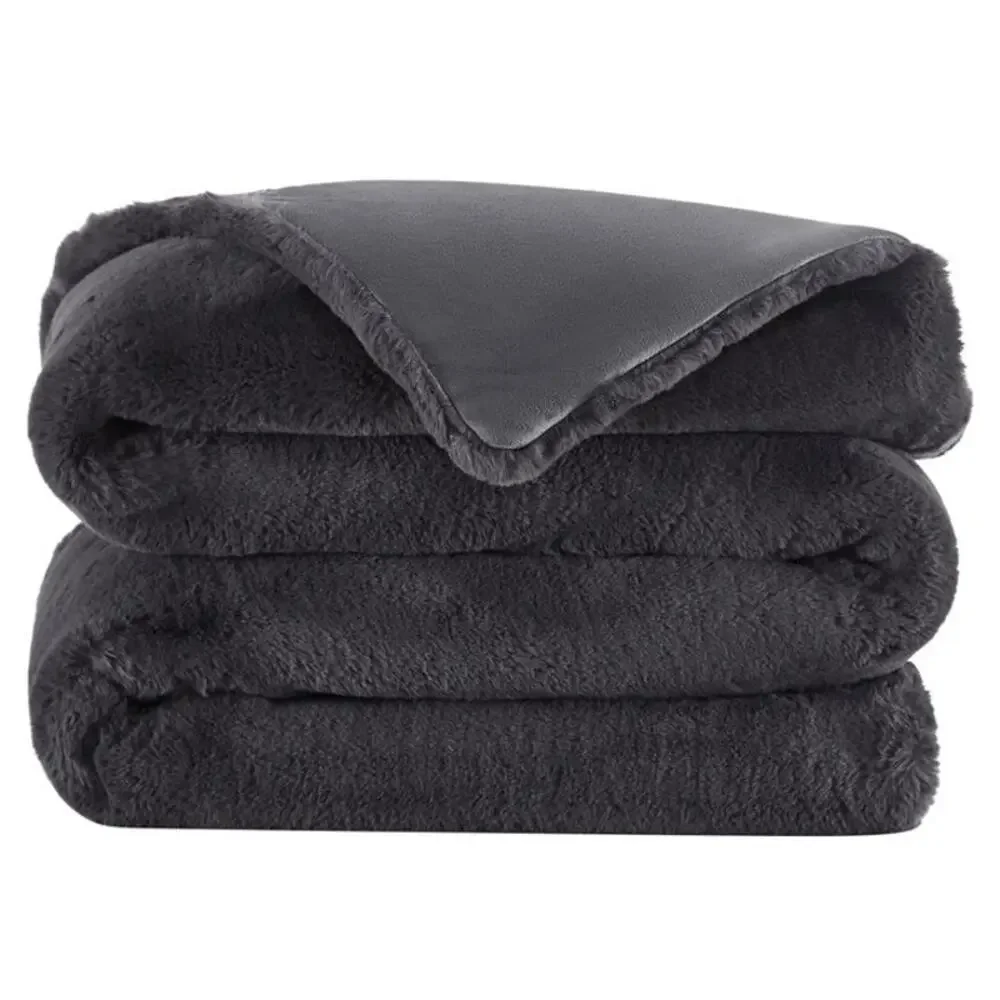 FRYE Luxe Faux Fur Throw 60”x70”